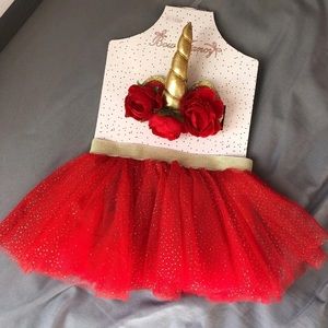 NEW Unicorn Tutu Headband Set